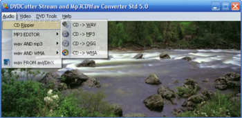 DVDCutter Stream and Mp3CDWav Converter Std screenshot