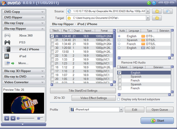 DVDFab Blu-ray Ripper screenshot 3