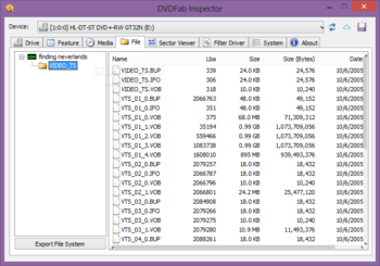 DVDFab Inspector screenshot 2
