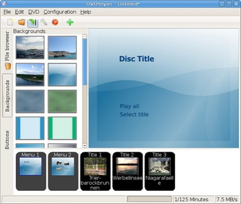 DVDStyler screenshot