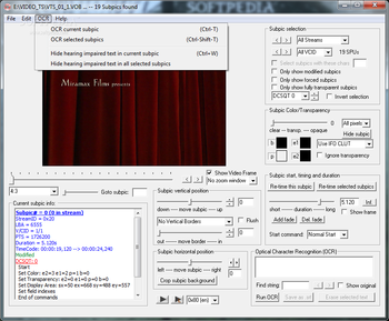 DVDSubEdit screenshot 4