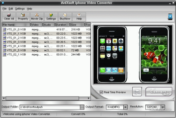 dvdXsoft iphone Video Converter screenshot 2
