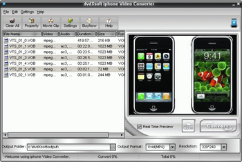 dvdXsoft iphone Video Converter screenshot 3