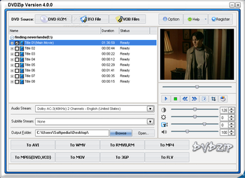 DVDZip screenshot