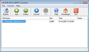 DVR-MS to MPEG Converter screenshot