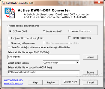 DWG DXF Converter screenshot