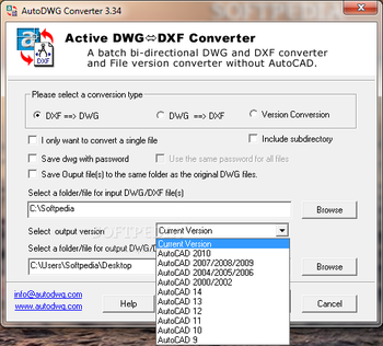 DWG DXF Converter screenshot 2