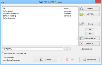 DWG DXF to PDF Converter screenshot