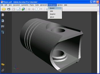 DWG Export for Acrobat screenshot