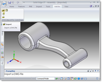 DWG Import for Solid Edge screenshot