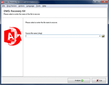 DWG Recovery Kit screenshot