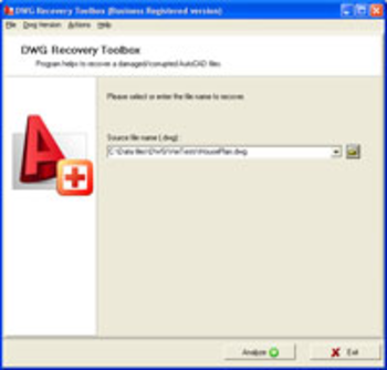 DWG Recovery Toolbox screenshot