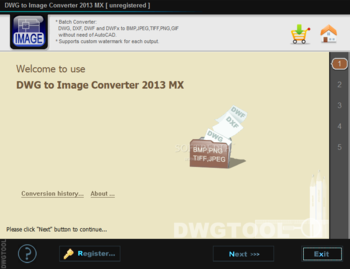 DWG to IMAGE Converter MX screenshot