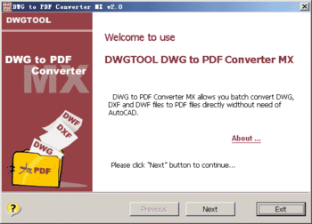 DWG to PDF Converter MX screenshot 3