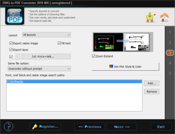 DWG to PDF Converter MX screenshot 4