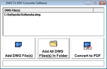 DWG To PDF Converter Software screenshot