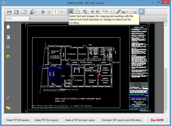 DWG to PDF .NET DLL screenshot