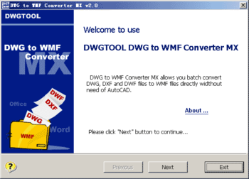 DWG to WMF Converter MX screenshot 2