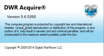 DWR Acquire screenshot