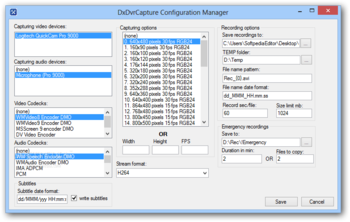 DxDvrCapture screenshot 2