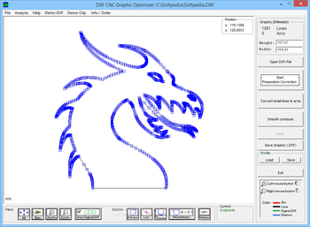 DXF CNC Graphic Optimizer screenshot 2