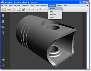 DXF Export for Acrobat screenshot