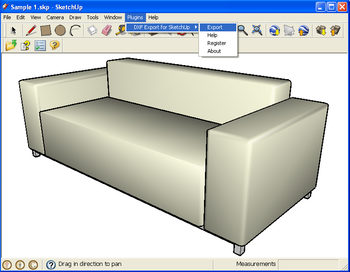 DXF Export for SketchUp screenshot