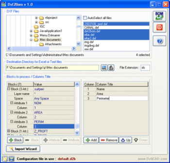 Dxf2Bom screenshot 3