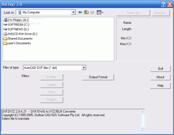 Dxf2xyz screenshot