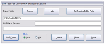 DXFTool Standard Edition for CorelDRAW screenshot