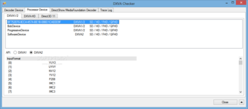 DXVA Checker screenshot 2