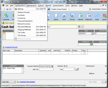 Dynacom Accounting Lite screenshot 10