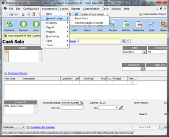 Dynacom Accounting Lite screenshot 11