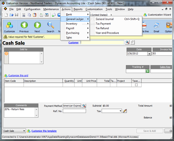 Dynacom Accounting Lite screenshot 12