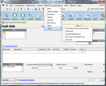 Dynacom Accounting Lite screenshot 13