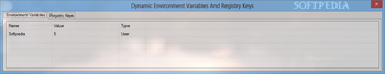 Dynamic Environment Variables And Registry Keys screenshot