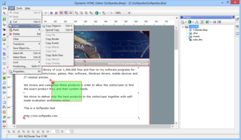 Dynamic HTML Editor screenshot 3