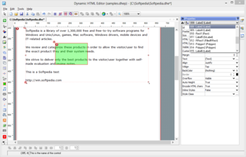 Dynamic HTML Editor screenshot 9