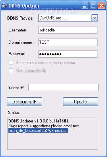 DynamicDNS Updater screenshot