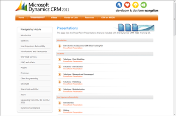 Dynamics CRM 2011 Developer Training Kit screenshot 2