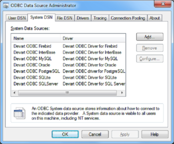 Dynamics CRM ODBC Driver (32/64 bit) screenshot