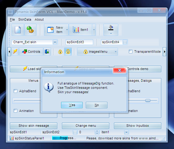 DynamicSkinForm screenshot 2