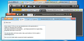 DynamicSkinForm for Delphi 7 screenshot 2
