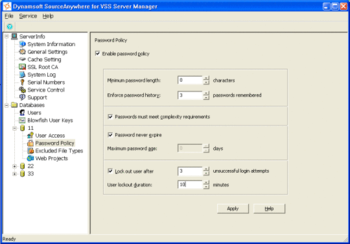 Dynamsoft SourceAnywhere for VSS Professional Edition screenshot