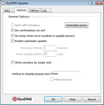 DynDNS Updater screenshot 2