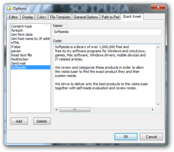 DzSoft Perl Editor screenshot 8