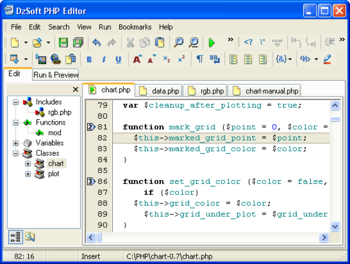 DzSoft PHP Editor screenshot