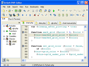DzSoft PHP Editor screenshot 2