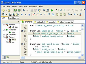 DzSoft PHP Editor screenshot