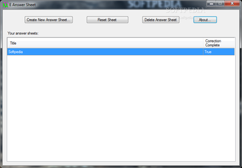 E Answer Sheet screenshot